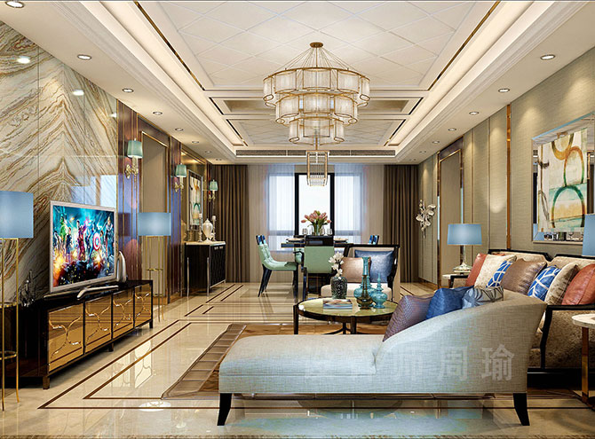 亚欧黄片大全世纪江尚三室两厅168平装修设计效果欣赏